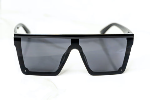 Black Frame Gray Sunglasses