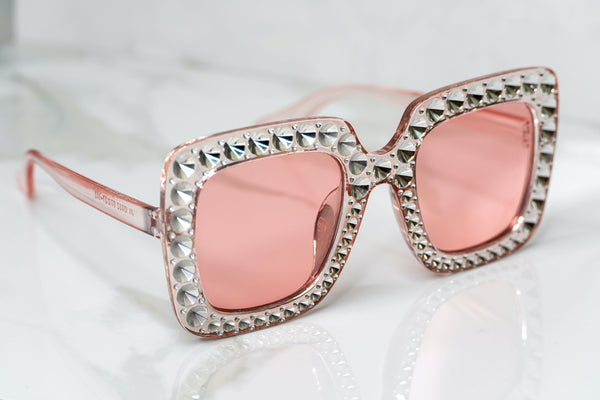 Large Square Frame Pink Sunglasses