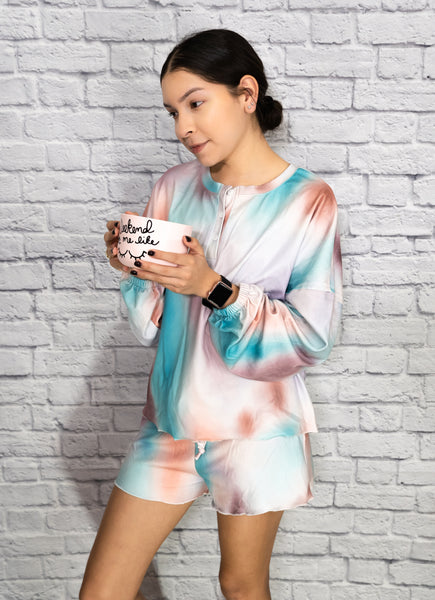 Multicolor Pajamas Loungewear Set