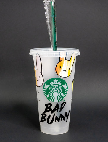 BBunny 2 ~ Custom Clear Starbucks Cup